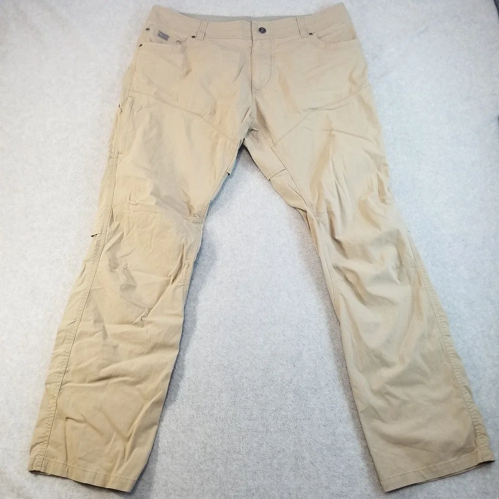 Kuhl Konfidant Air Pants Mens 38x34 Khaki Hiking Outdoor Stretch Cargo